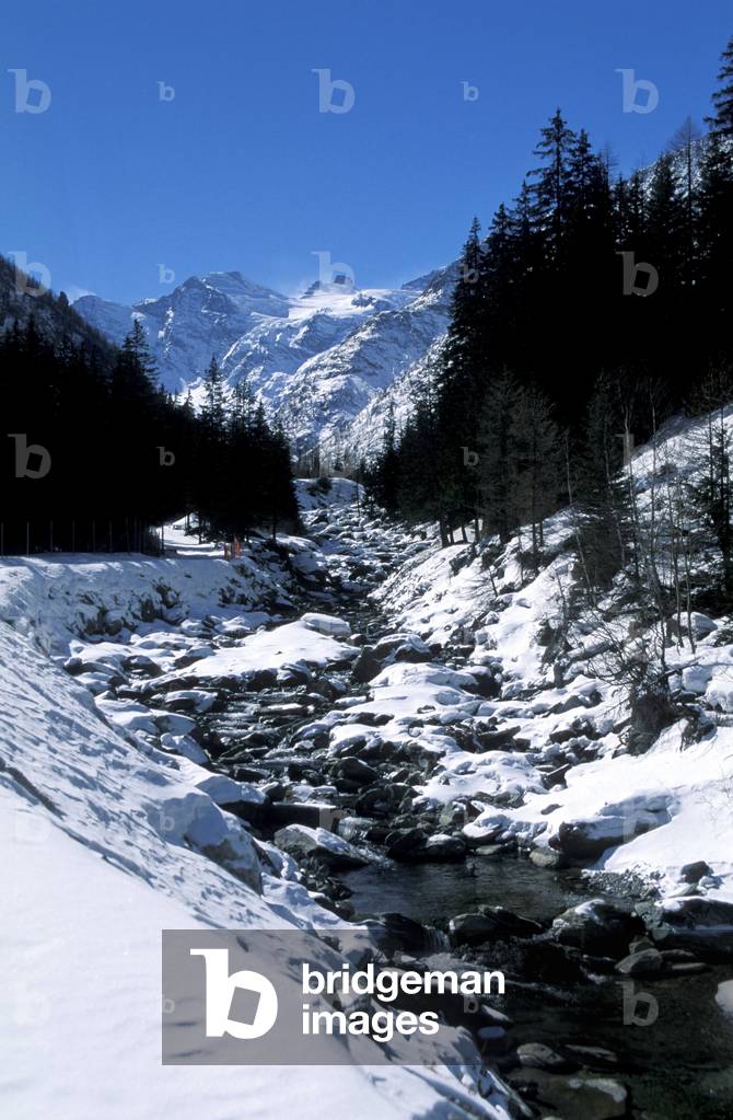 Landscape of Gran Paradiso National Park, Cogne, Valle d'Aosta, Italy