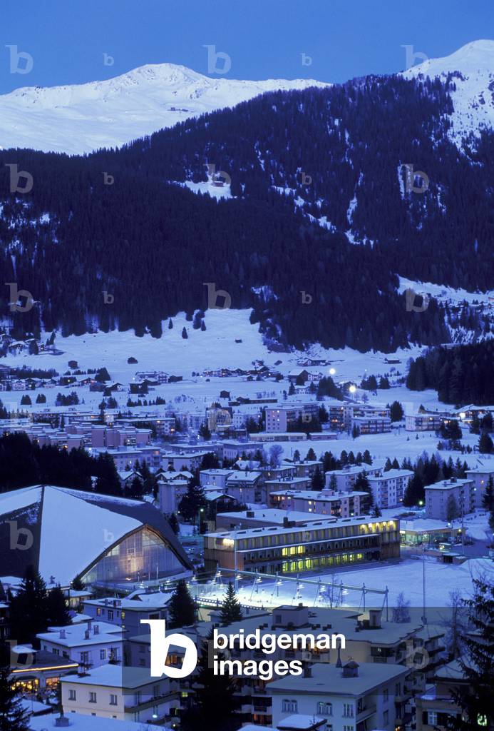town view, davos, switzerland
