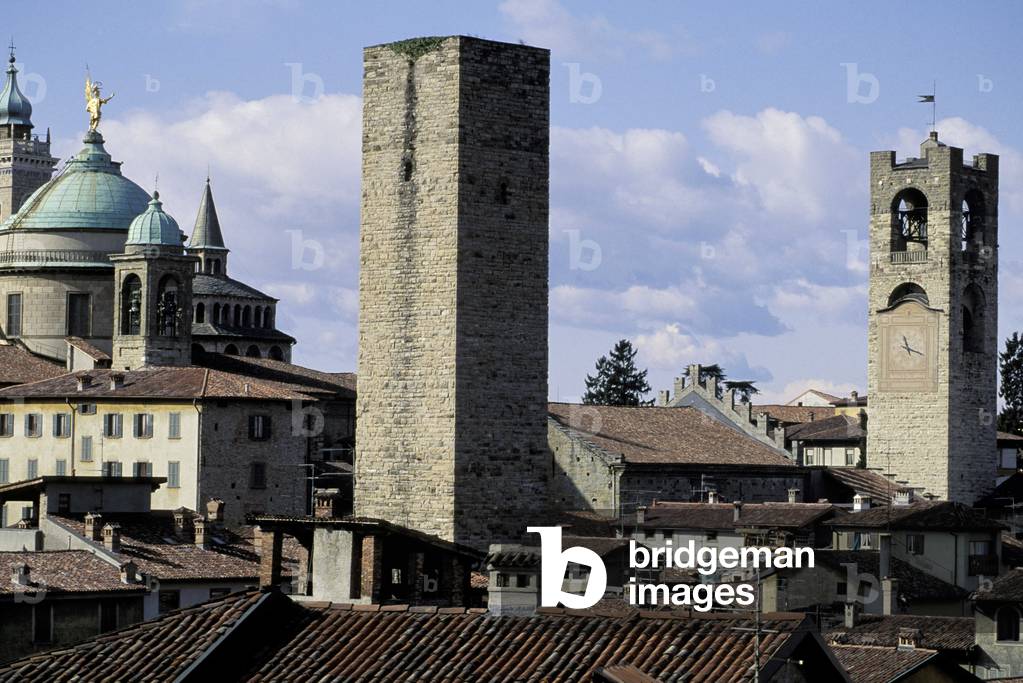 Cityscape, Bergamo, Lombardy, Italy