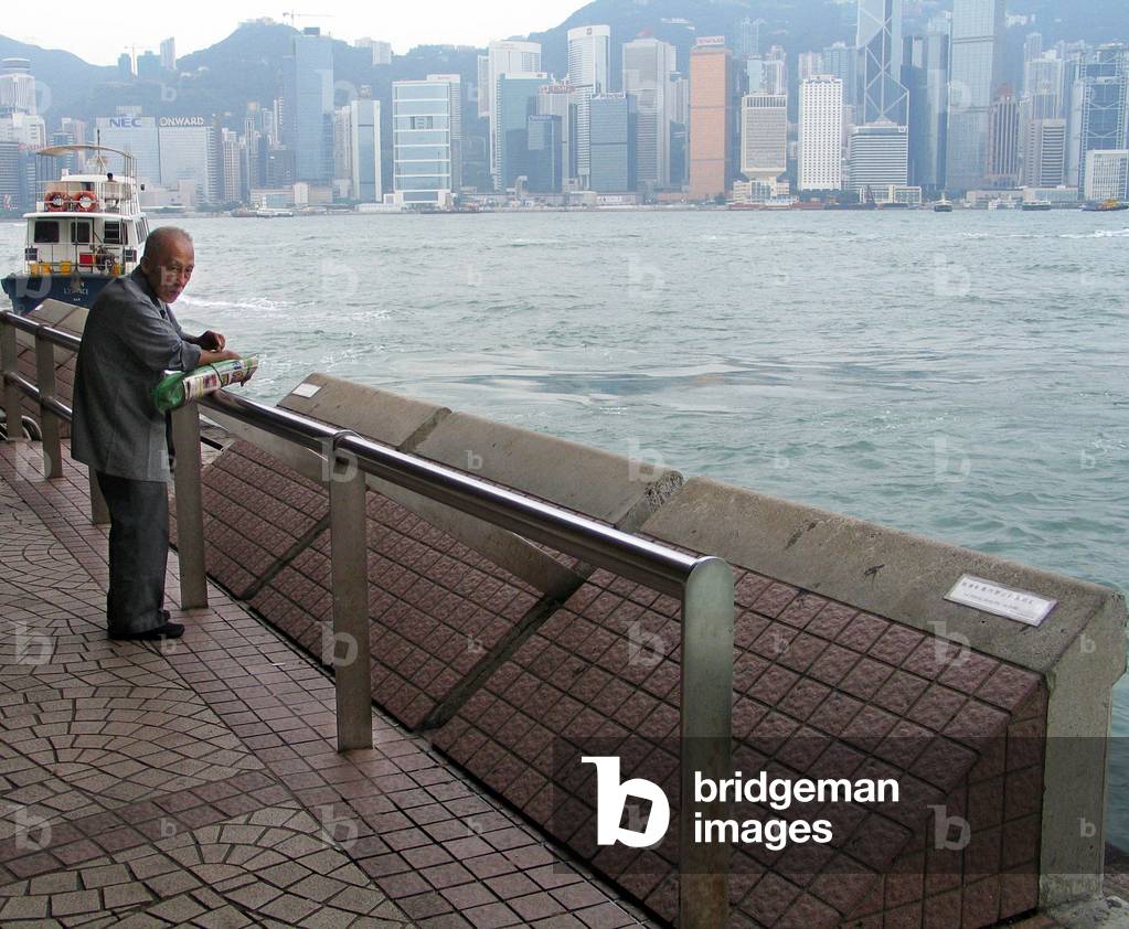 Waiting the ferry to Hong Kong, Kowloon, China, Asia