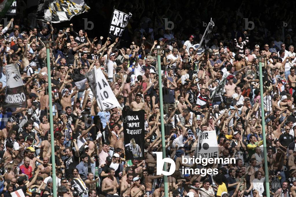 Supporters, San Siro stadium, Milan, Lombardy, Italy