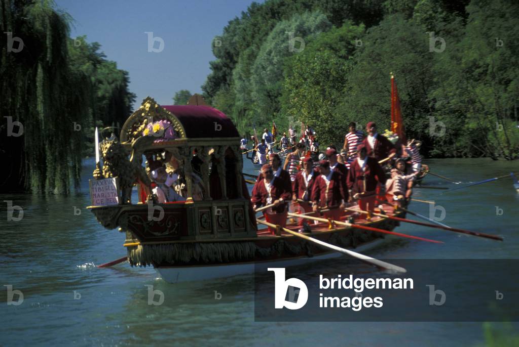 Historical regatta, Riviera del Brenta, Veneto, Italy