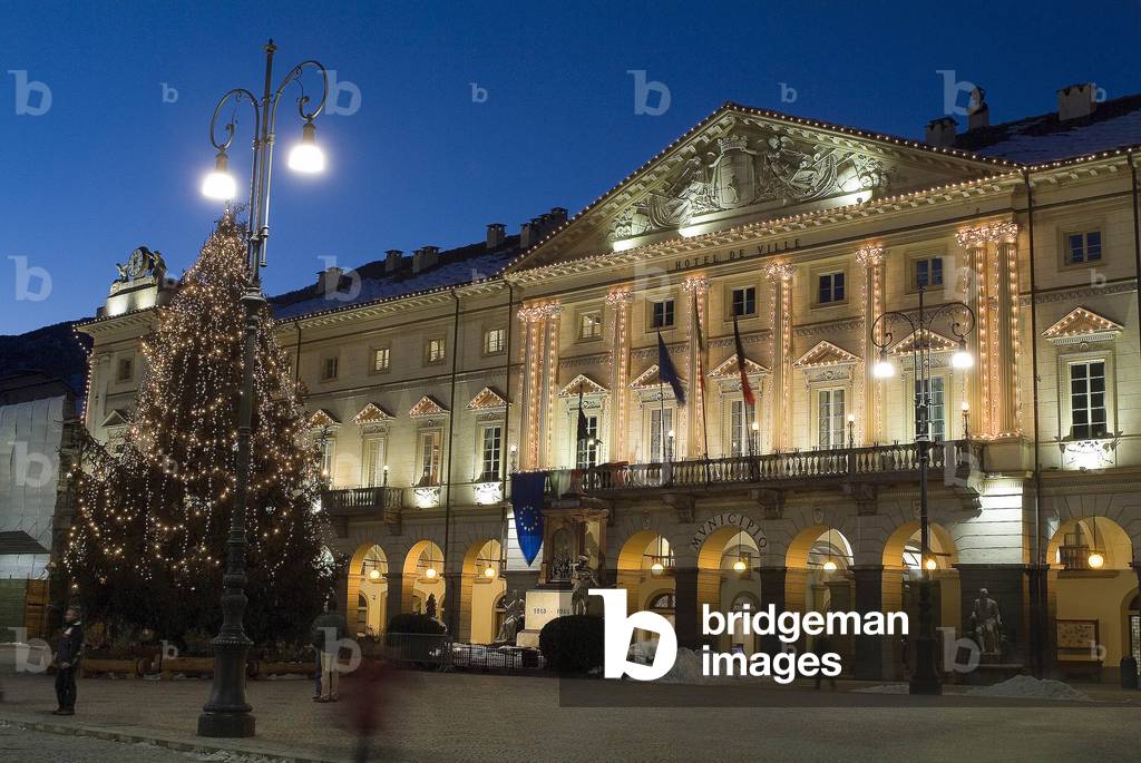 Chanoux square, Aosta, Valle d'Aosta, Italy