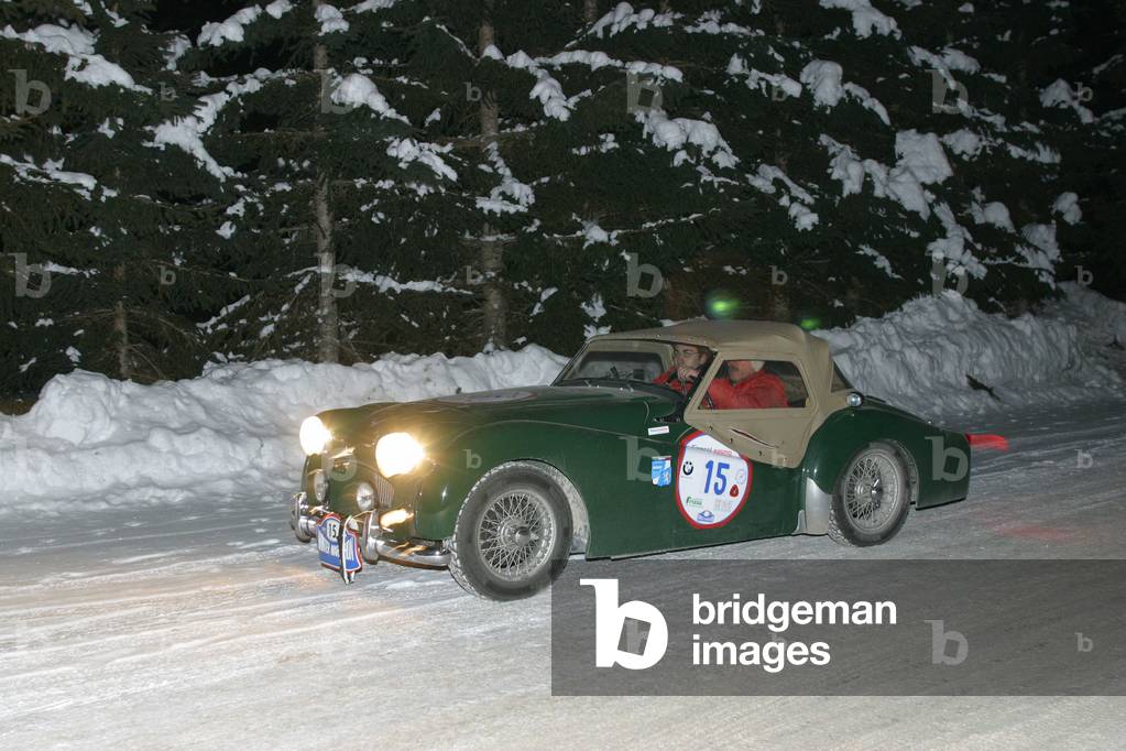 Triumph TR2, Winter Marathon 2004, Madonna di Campiglio, Trento, Trentino, Italy