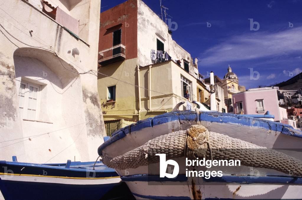 Boats at La Corricella, Procida Island, Campania, Italy