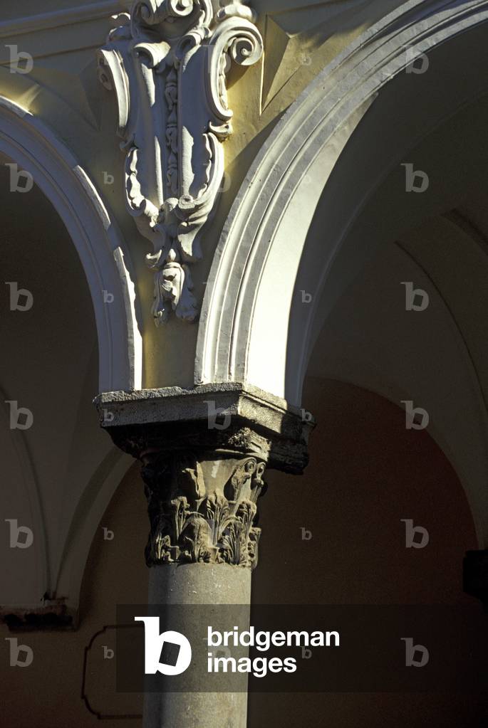 Pronaos of Duomo, Sant'Agata de 'Goti, Campania, Italy
