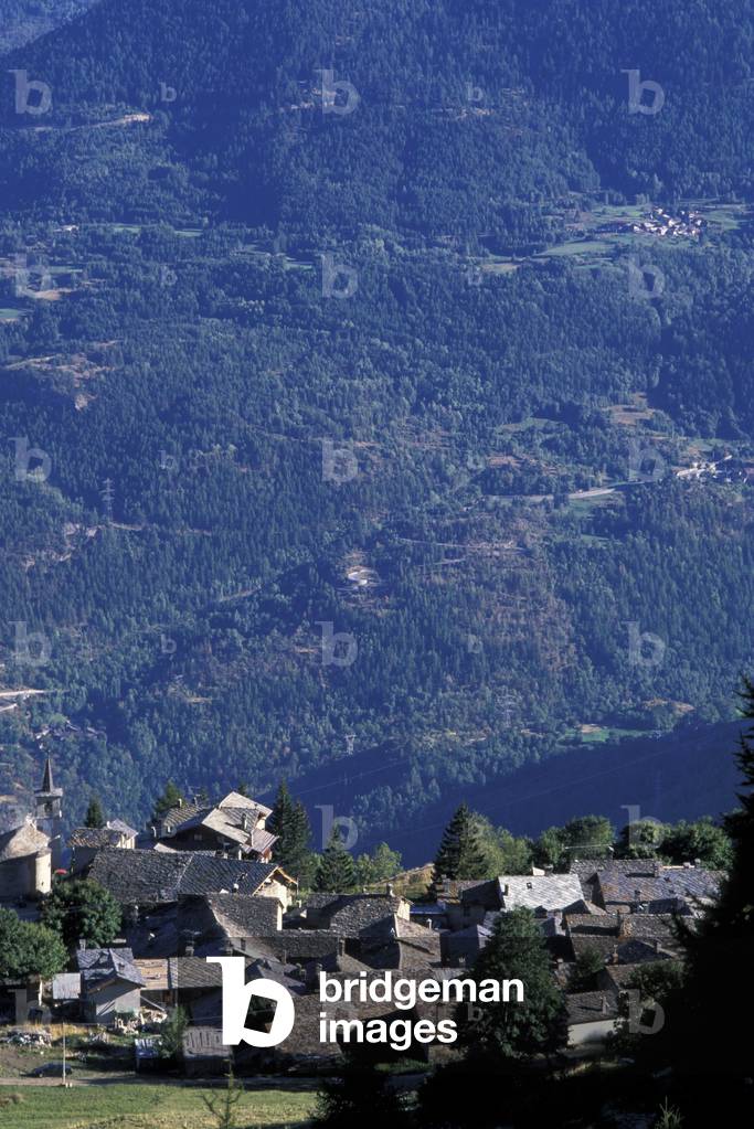 Cityscape, Vens, Valle d'Aosta, Italy
