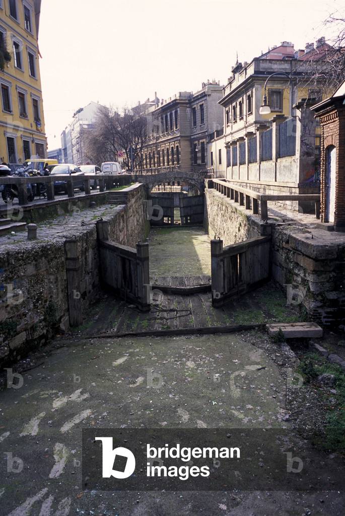 Leonardesque locks, Milan, Lombardy, Italy
