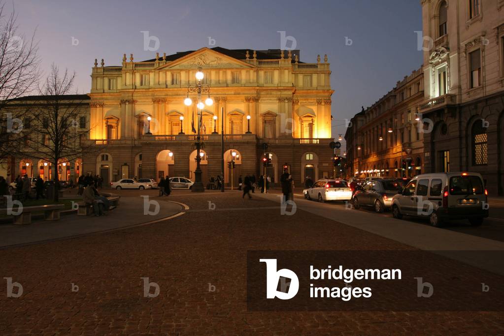 La Scala theatre, Piazza Della Scala, Milan, Lombardy, Italy