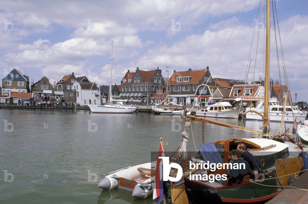little town view, volendam, holland