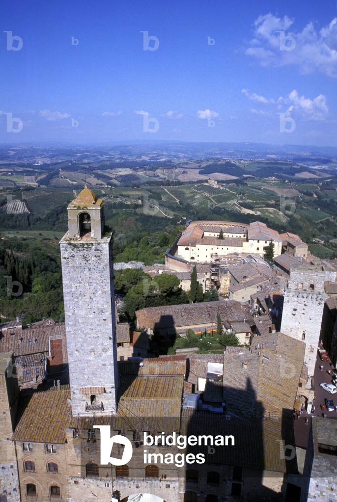 Cityscape, San Gimignano, Tuscany, Italy.