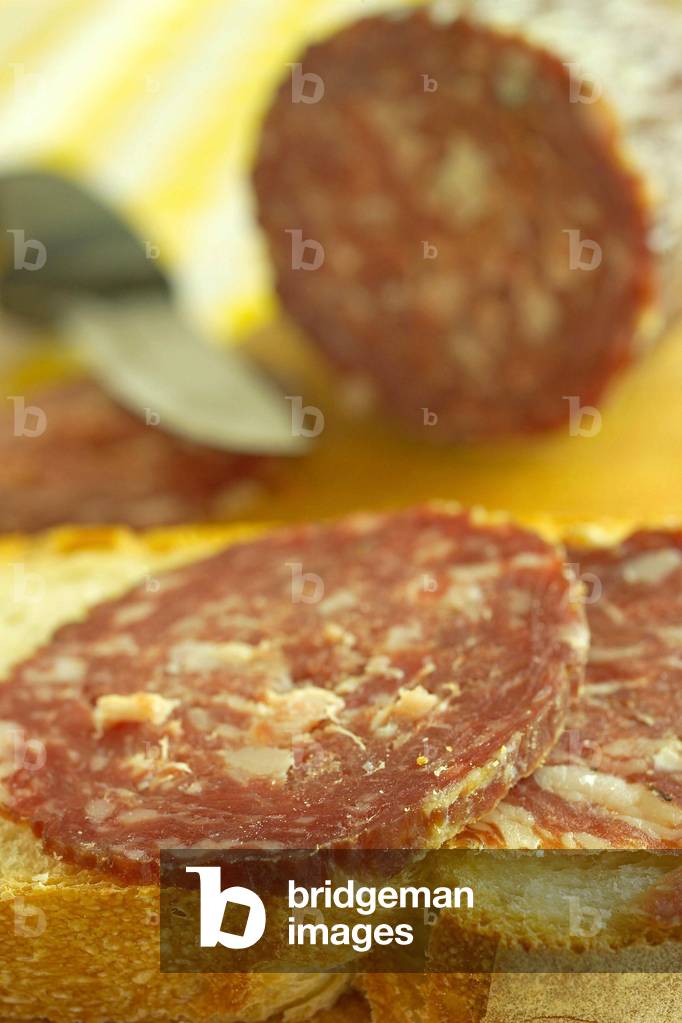 Neapolitan salami, Naples, Campania, Italy