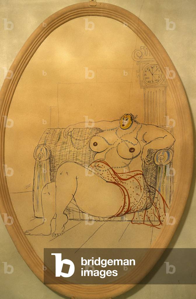 Nude woman, Santarcangelo di Romagna, Emilia-Romagna, Italy