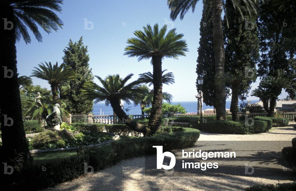 Garden, Durazzo villa, Santa Margherita Ligure, Ligury, Italy