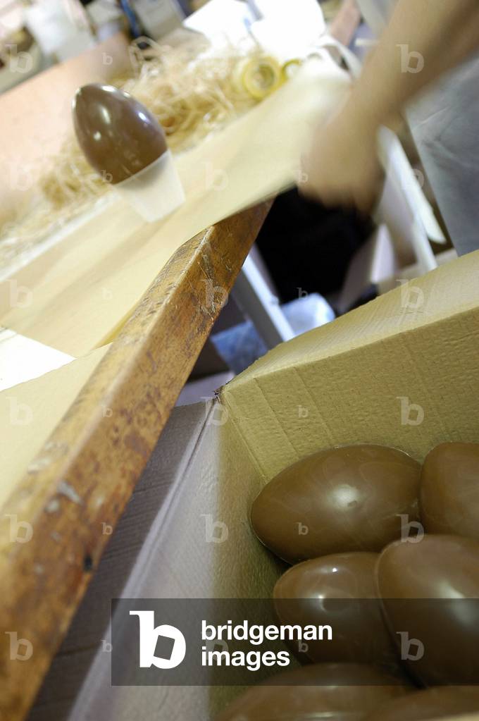 Easter egg, Spes factory, Turin, Piedmont, Italy