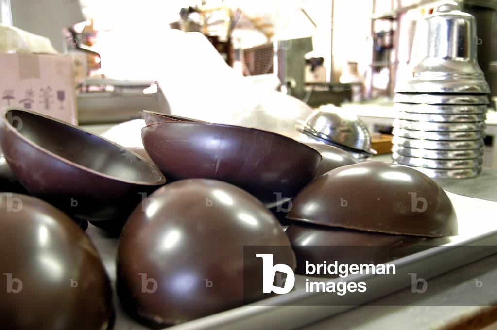 Easter egg, Spes factory, Turin, Piedmont, Italy