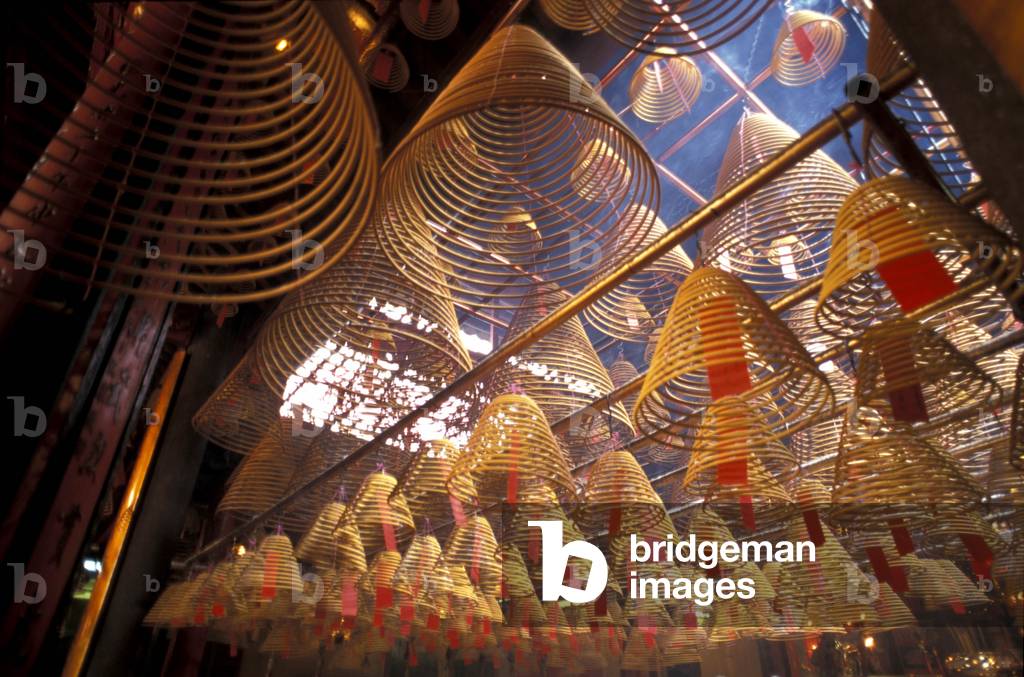 Decorations, Man Mo temple, Hollywood Road, Hong Kong, China, Asia