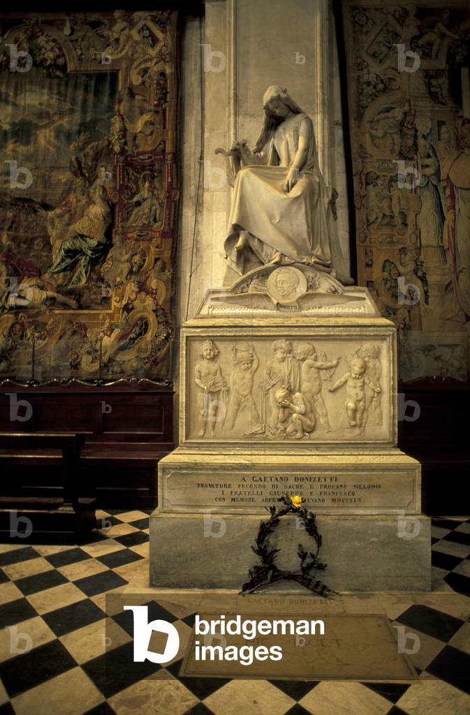 Tomb of Donizetti in Santa Maria Maggiore, Bergamo, Lombardy, Italy