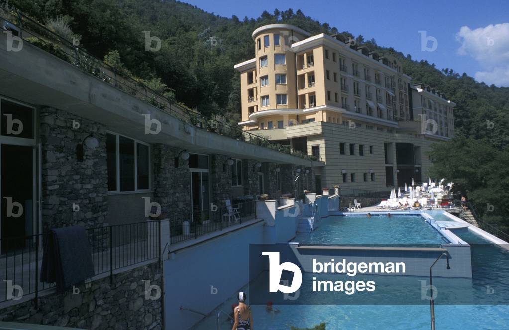 External view, Pigna ancient thermal bath, Ligury, Italy