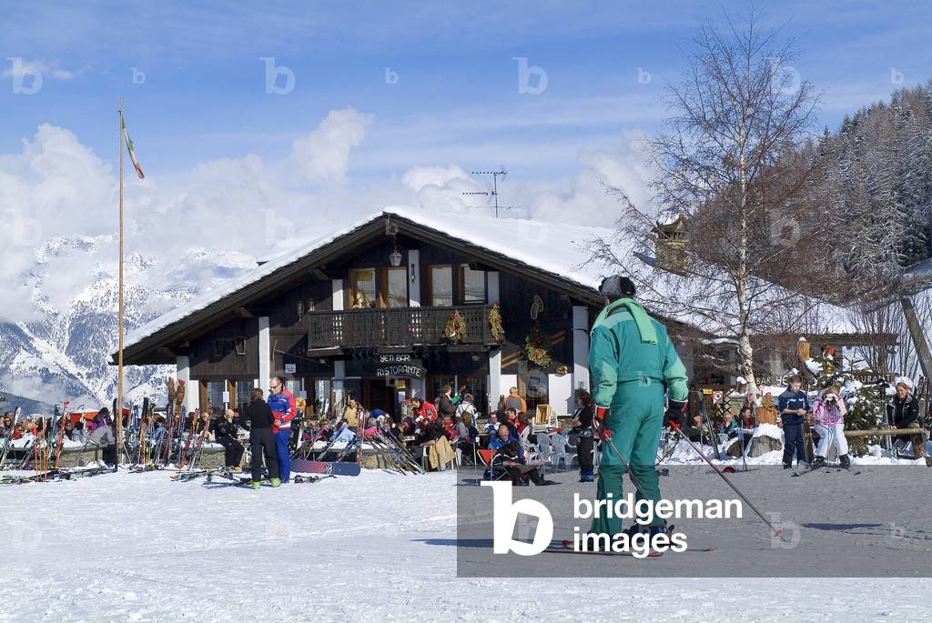 Foreshortening, Gressan, Pila, Valle d'Aosta, Italy