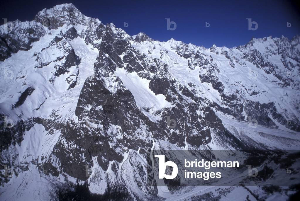 Landscape of Alps, Valle d'Aosta, Italy
