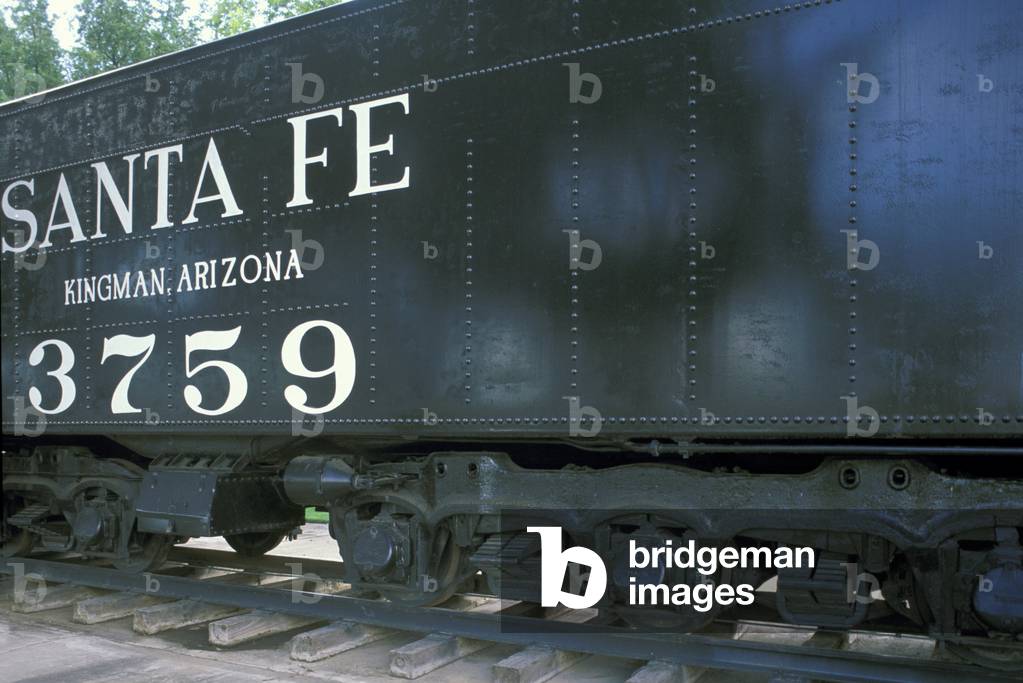 santa fe steam engine, kingman, usa