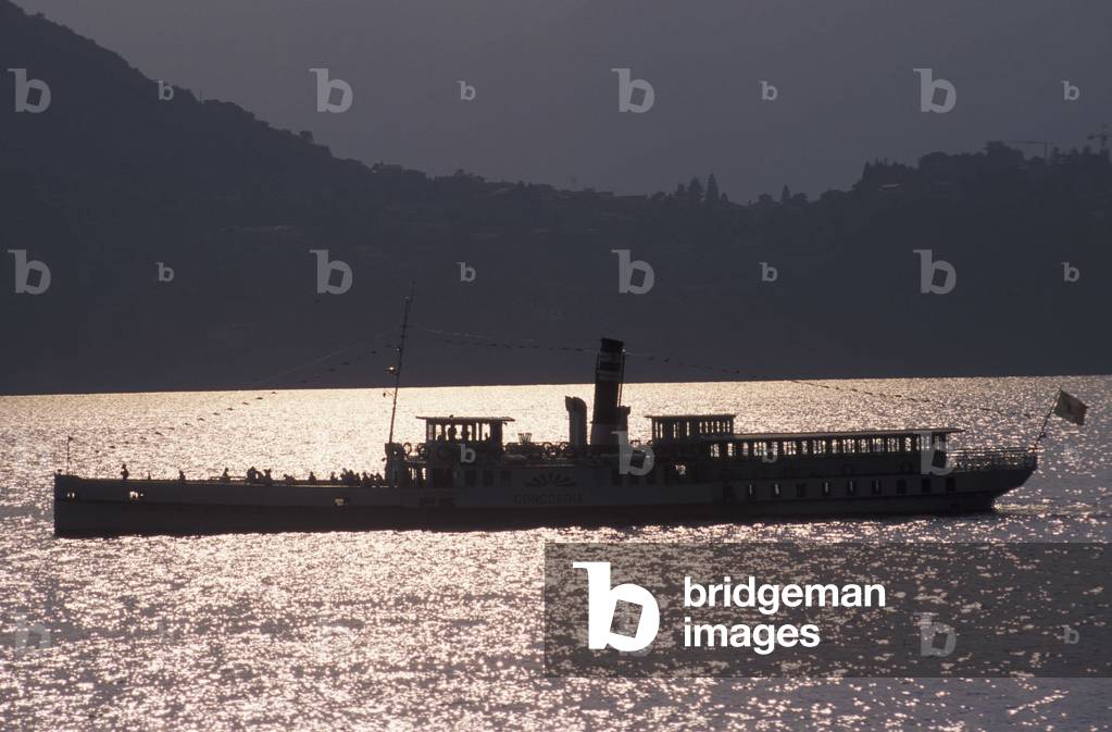 Ship “” Concordia””, Como lake, Lombardy, Italy