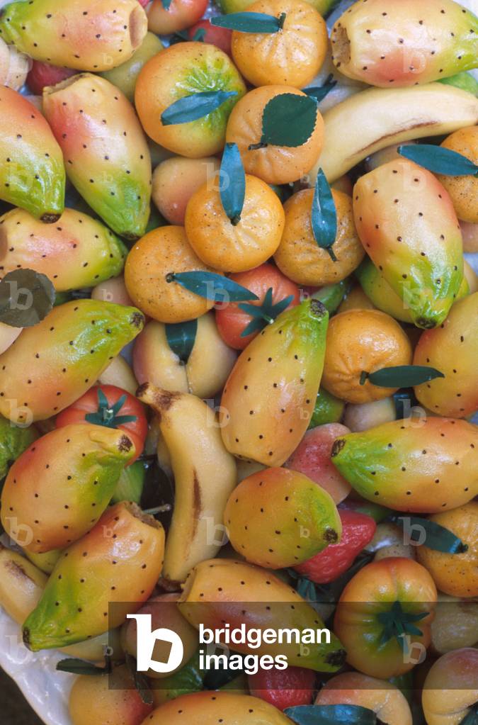 Martorana sweets, Fontanasalsa farm, Sicily, Italy
