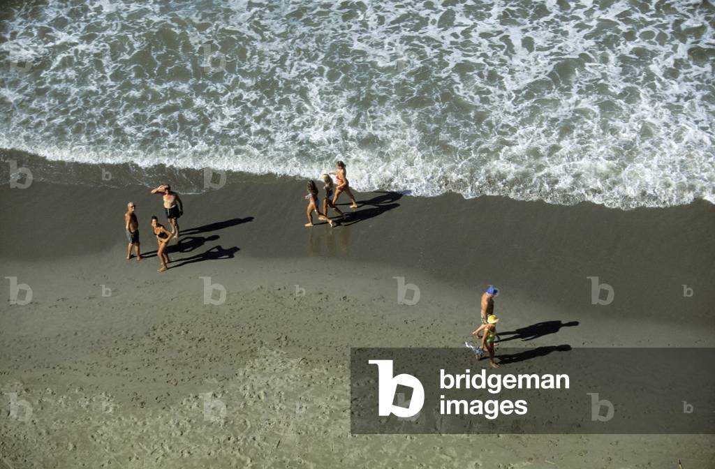 Aerial view, Marina di Pietrasanta, Tuscany, Italy