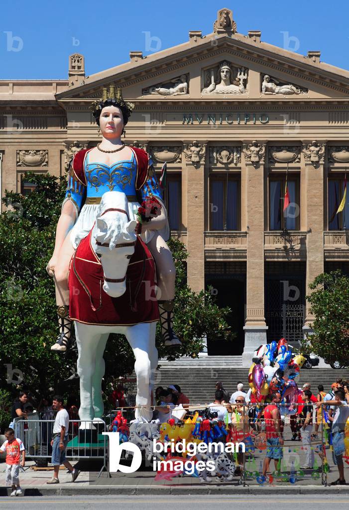 Mata statue, Vara feast, Messina, Sicily, Italy