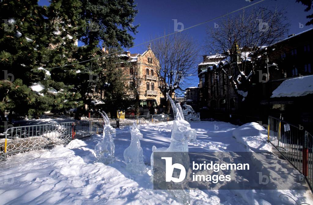 Ice statue, Altopiano Dei Sette Comuni, Veneto, Italy