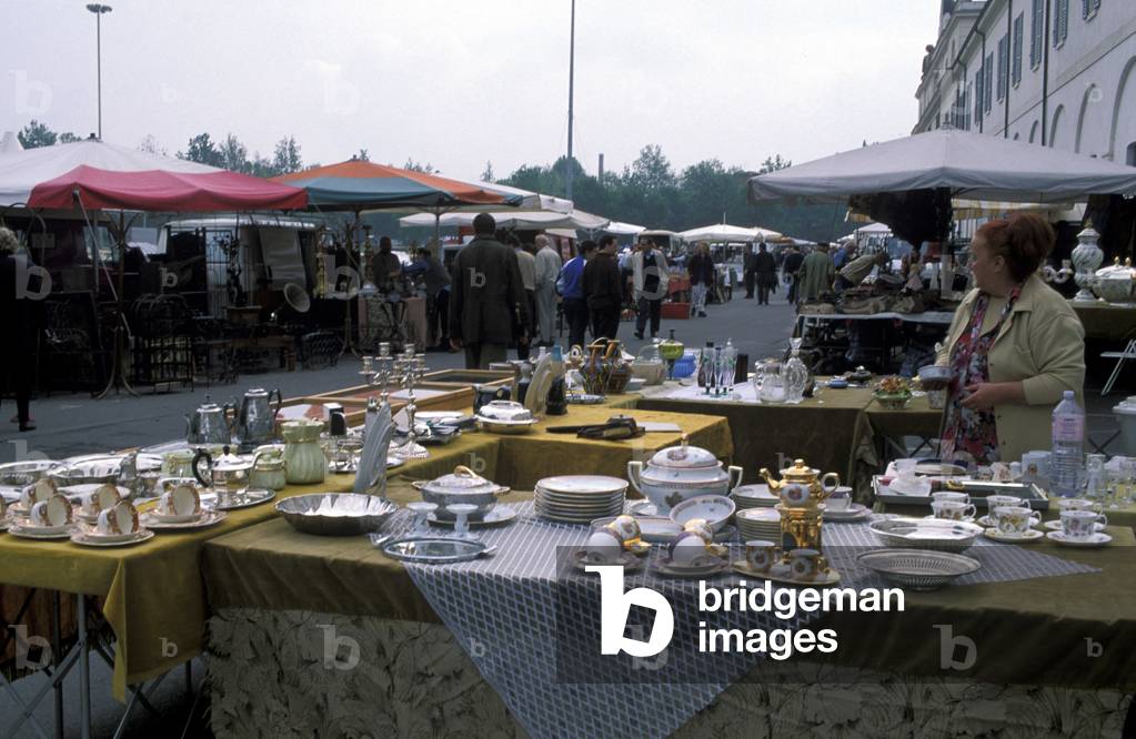 Antique trade market, Modena, Emilia Romagna, Italy