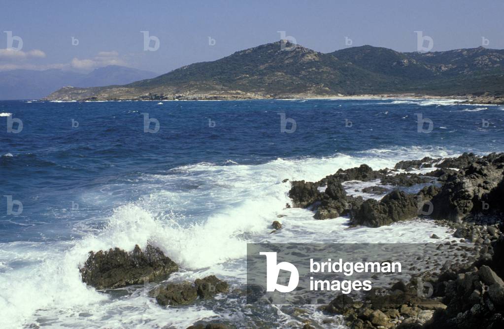 malfalcu loop: beach and sea, saint florent, france