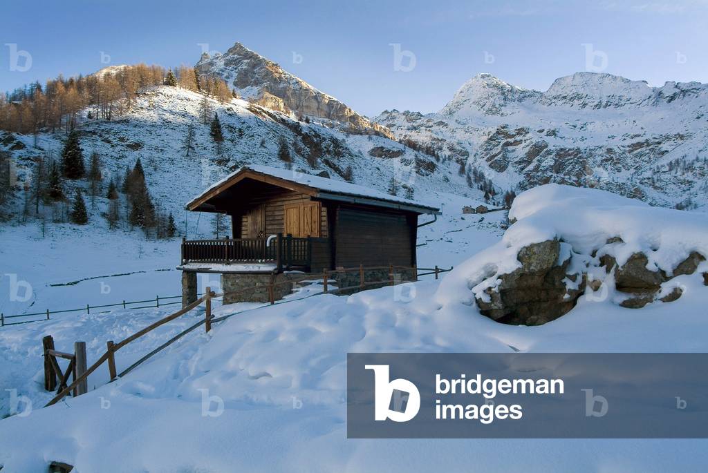 Cheneil village, Valtournenche, Valle d'Aosta, Italy