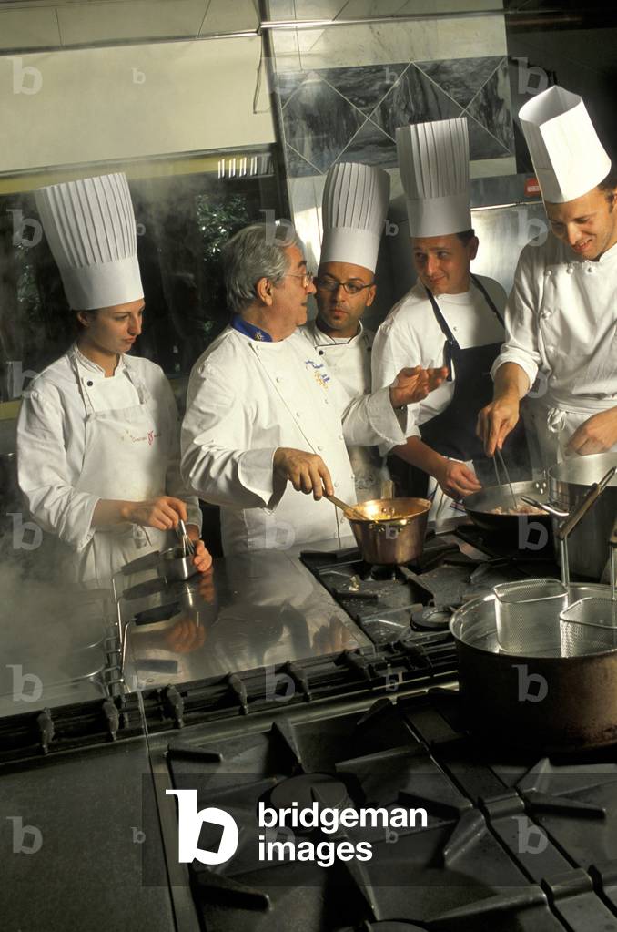 Gualtiero Marchesi chef, L'Albereta restaurant, Erbusco, Lombardy, Italy