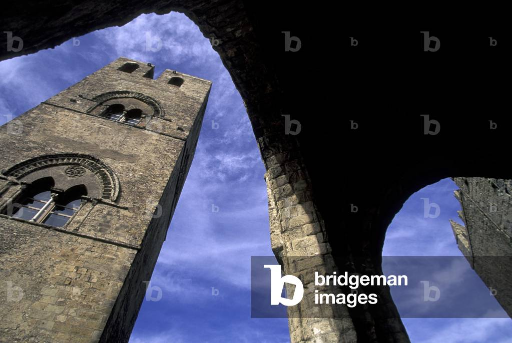 Bell tower, Cathedral, Erice, Sicily, Italy