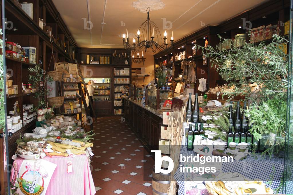 Interior of a shop, La Soffitta nella Strada, summer antiquary fair, Sarzana, Ligury, Italy
