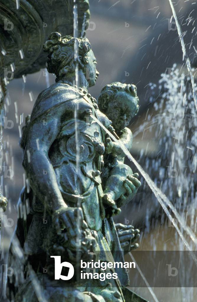 virtue fountain, nurnberg, germany