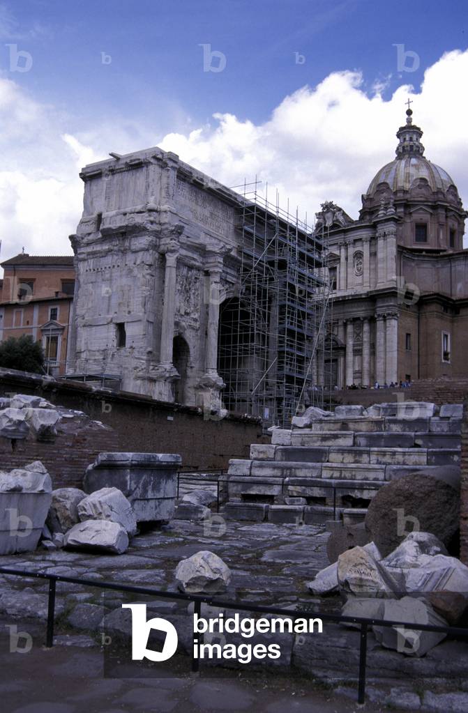 Arcade under Campidoglio, Rome, Lazio, Italy