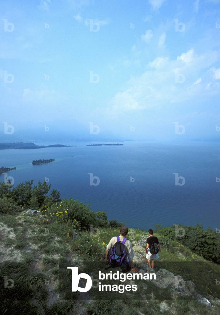 Landscape, Gargnano, Lombardy, Italy.