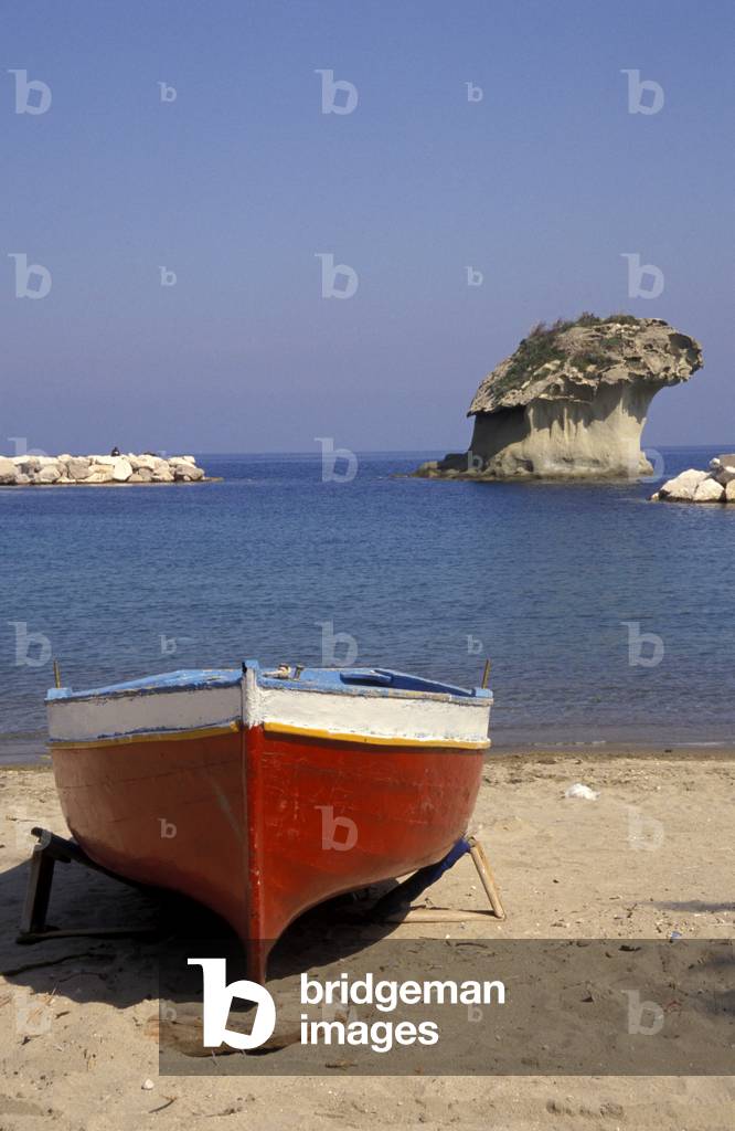 Casamicciola port in Lacco Ameno, Ischia, Campania, Italy.