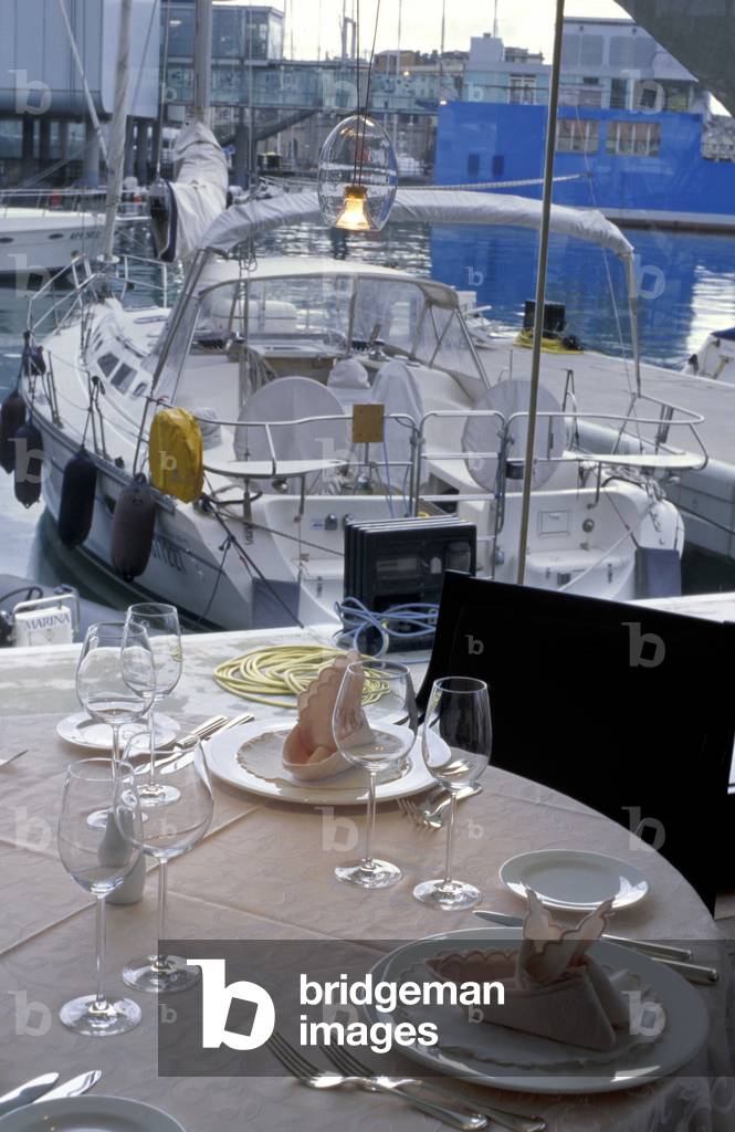 Da Toto al Porto Antico restaurant, Genoa, Ligury, Italy