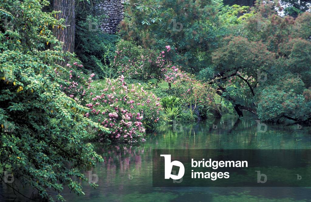Garden of Ninfa, Doganella di Ninfa, Latina, Lazio, Italy.