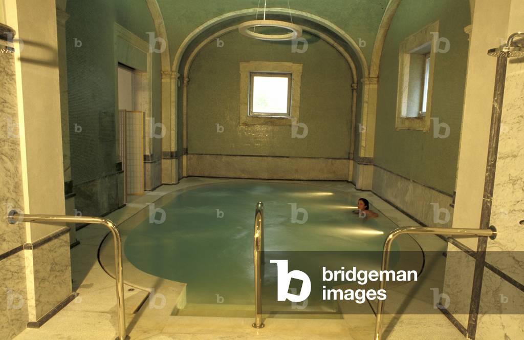 Indoor thermal pool with hydromassage, San Giuliano Terme, Tuscany, Italy