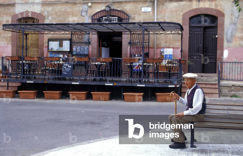 Square, Bosa, Sardinia, Italy