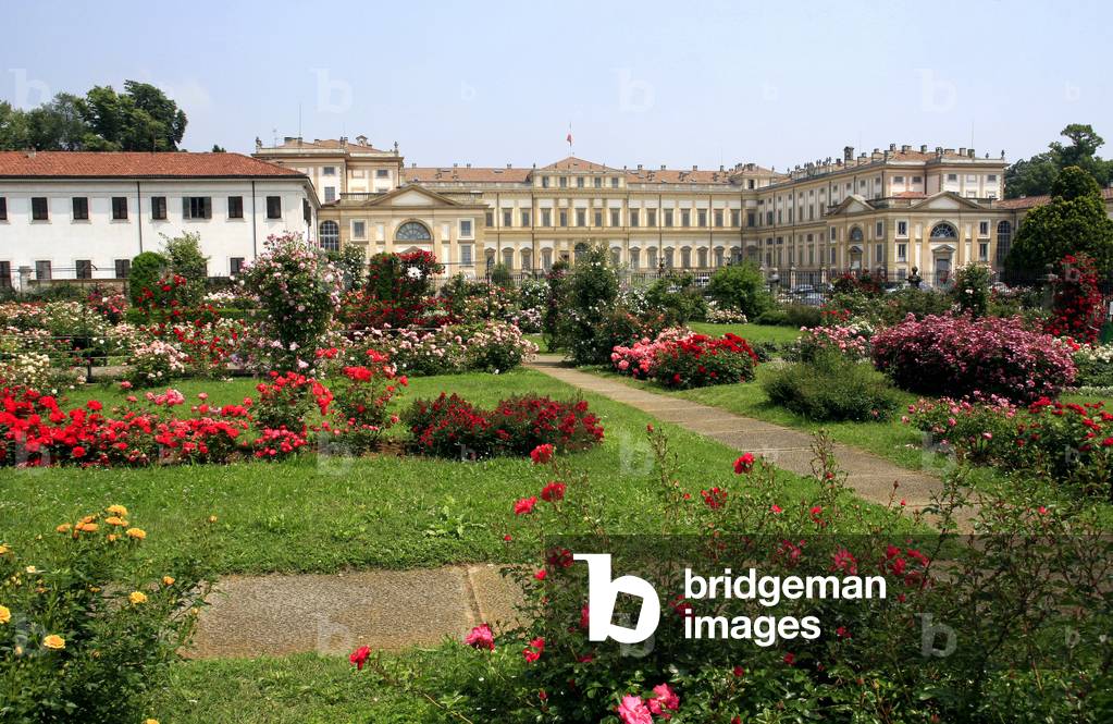 Rose-garden Niso Fumagalli, Villa Reale, Monza, Lombardy, Italy