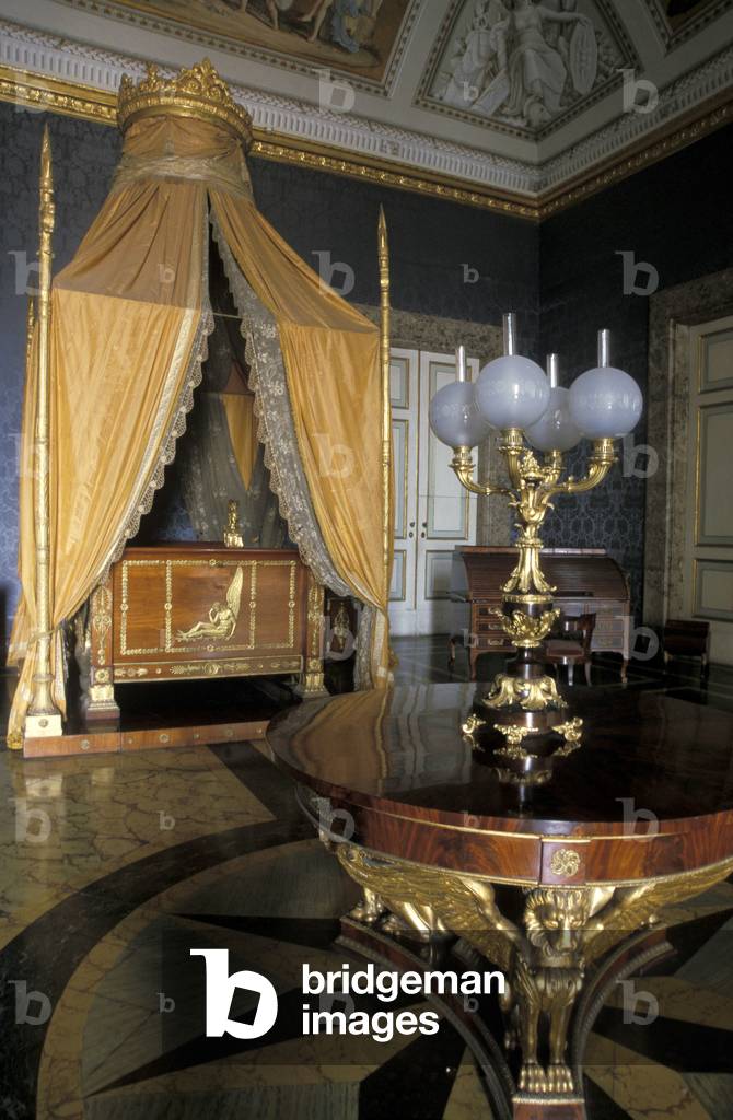 Royal bedroom, Reggia di Caserta, Caserta, Campania, Italy