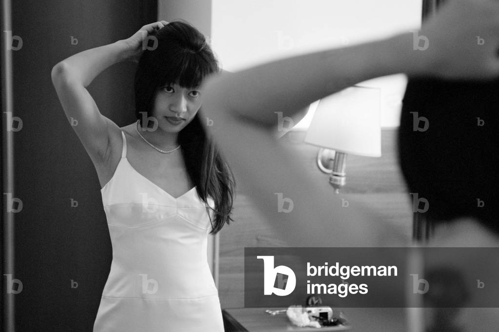 Preparation of a bride, Italy.