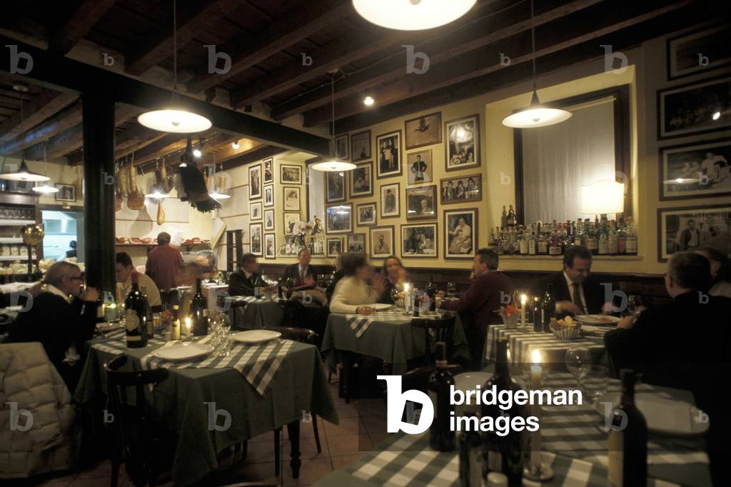Al Pompiere restaurant, Verona, Veneto, Italy.
