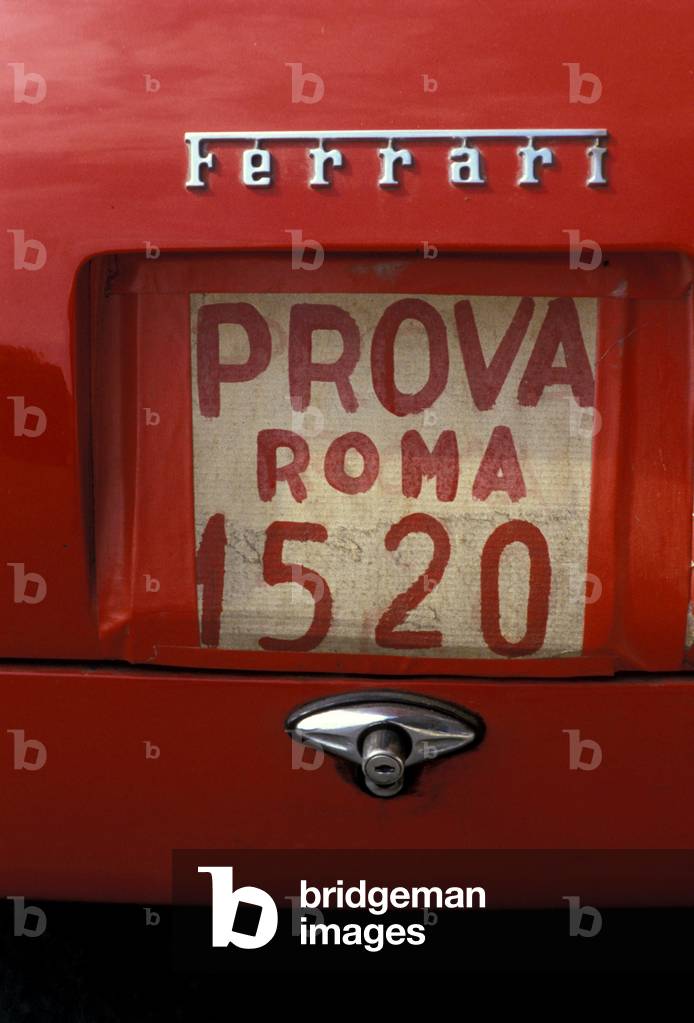 Plaque, Ferrari 166 MM, Italy.